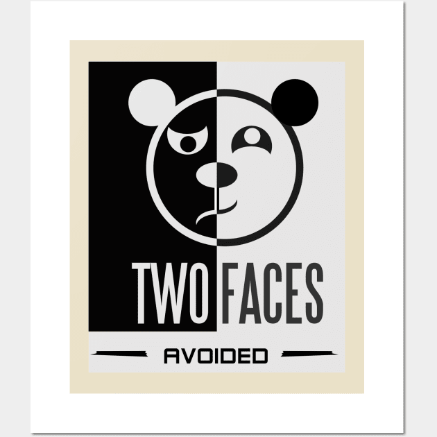 two faces avoided Wall Art by taniplusshop